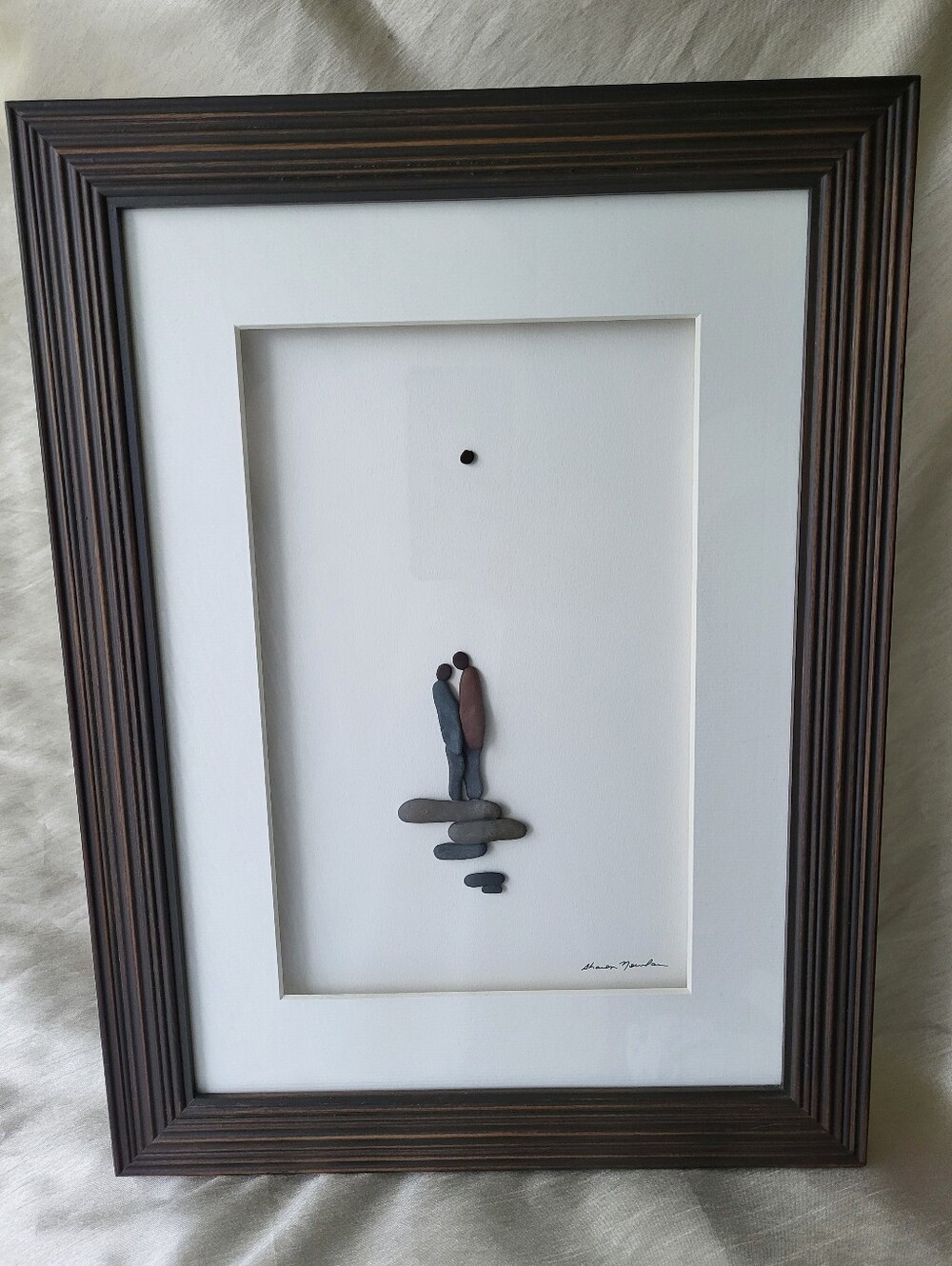 Sharon Nowlan "Dreams We Share" Pebble Art Framed Shadowbox
